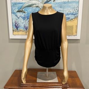 Black Rouched Express Top, Size L